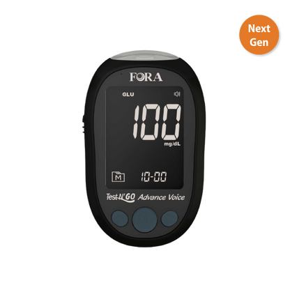 【Next-Gen】FORA Test N'GO Advance Voice Blood Glucose and Blood Ketone Meter (Meter Only)