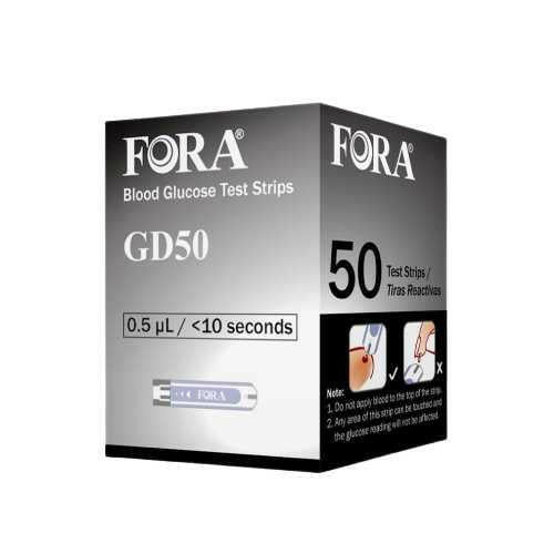 FORA GD50 Blood Glucose Test Strips (50 count/vial) Fora Care Inc.