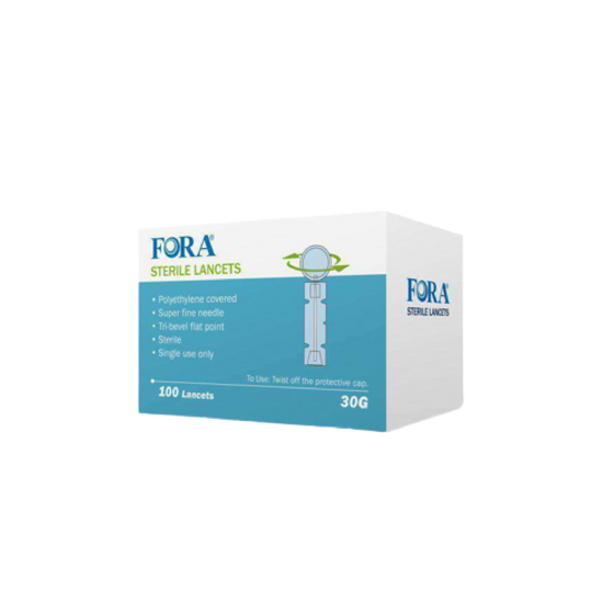 Fora FORA Sterile Lancets 30 Gauge, 100 Lancets per box