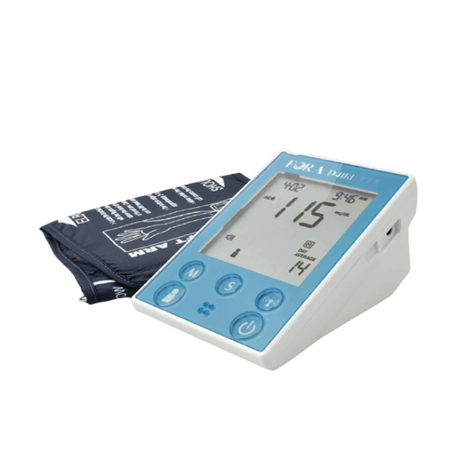 FORA D40d Bluetooth 2-in-1 Blood Glucose & Blood Pressure Monitor – Audible, Arm Type (Cuff Range 9.4"-16.9" / 24-43cm)