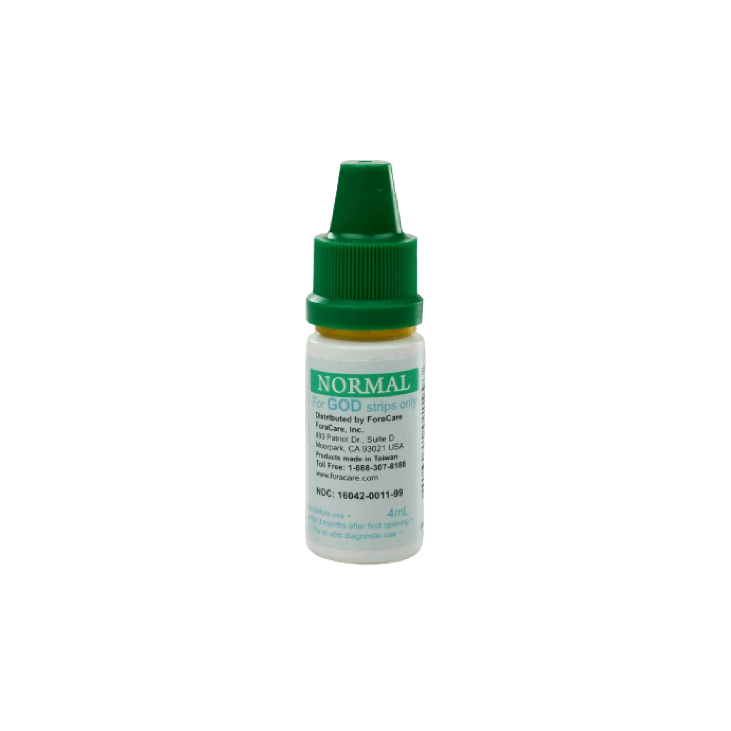 FORA GOD Enzyme Glucose Control Solution - Normal Range