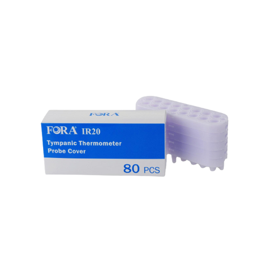 FORA IR20b Ear Thermometer Probe Cover (80 ct) – Compatible with IR20b Bluetooth 4.0 Version