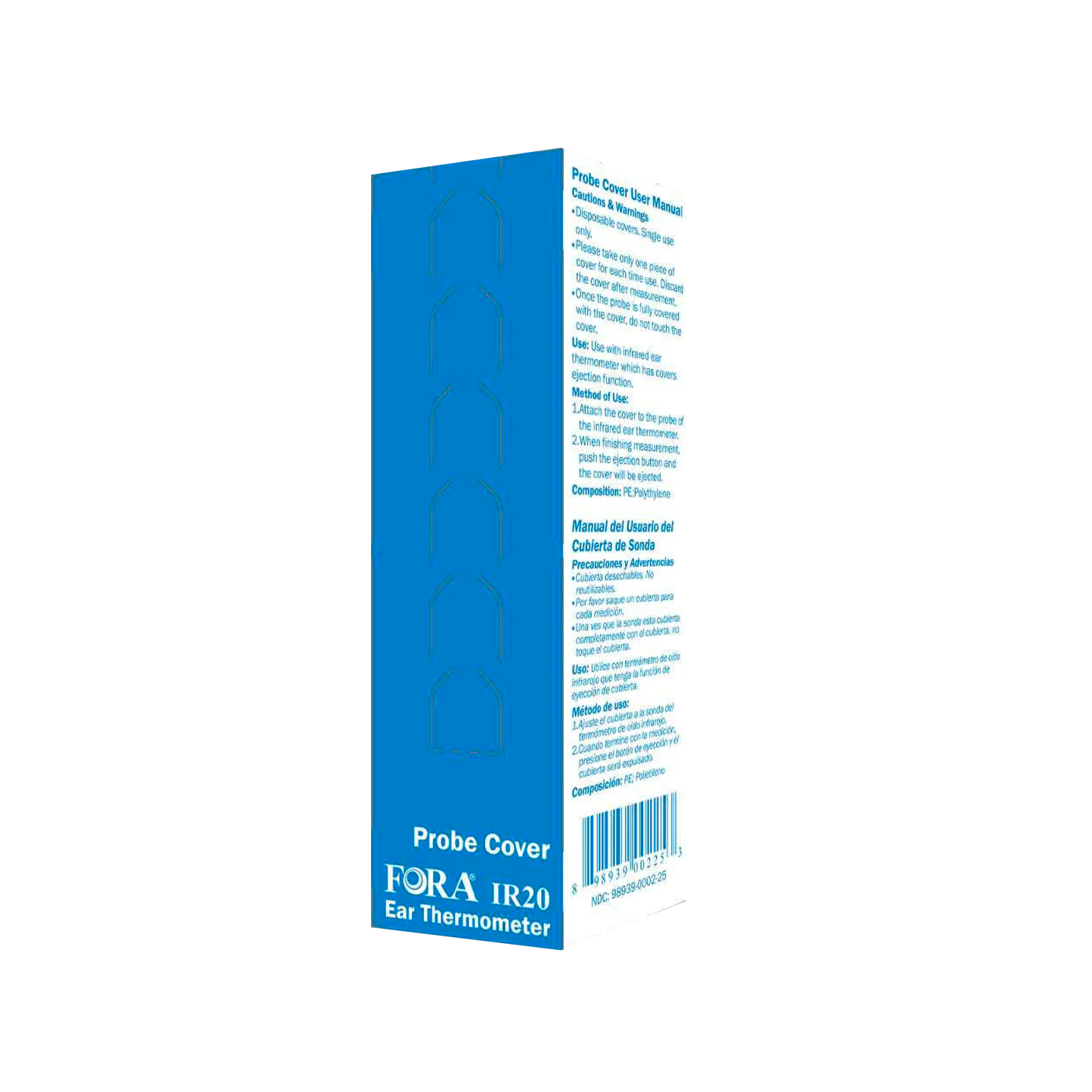 FORA IR20 Ear Thermometer Lens Cover (10 ct) – Compatible with IR22, IR20c, IR20 Bluetooth 2.0 & 3.0