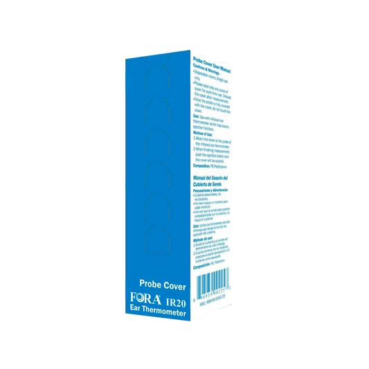 FORA IR20 Ear Thermometer Lens Cover (10 ct) – Compatible with IR22, IR20c, IR20 Bluetooth 2.0 & 3.0