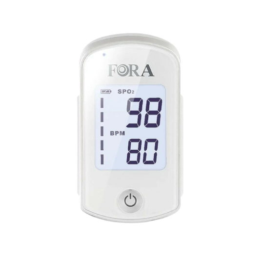 FORA O2 Bluetooth Fingertip Pulse Oximeter with App-Based Sleep Apnea Testing and 5-Year Premium Membership