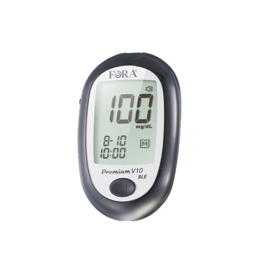 FORA Premium V10 Bluetooth Talking Blood Glucose Meter (Meter Only)