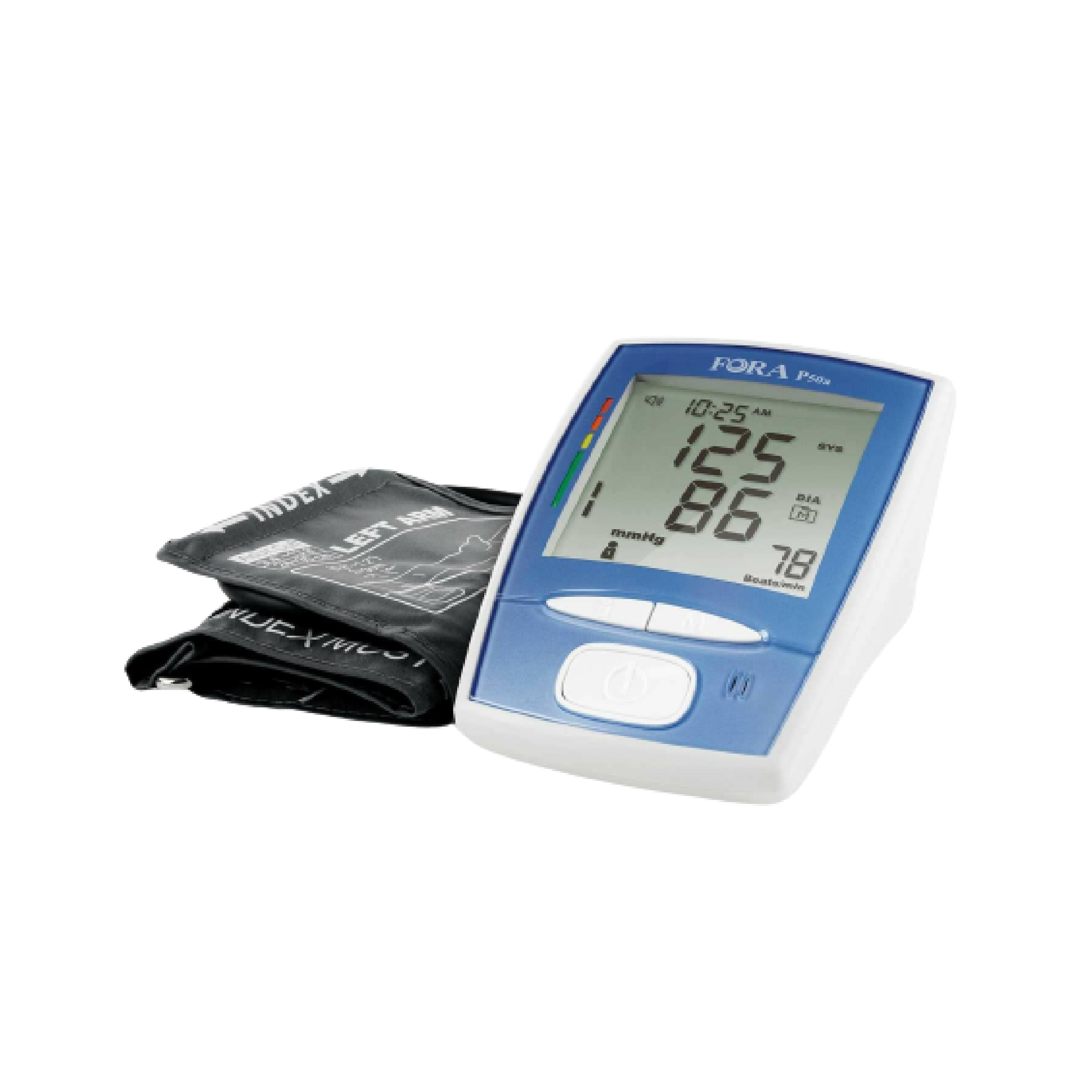 FORA P50 talking blood pressure monitor with voice guidance, large backlit display, and wide-range cuff 9.4-16.9 inches
