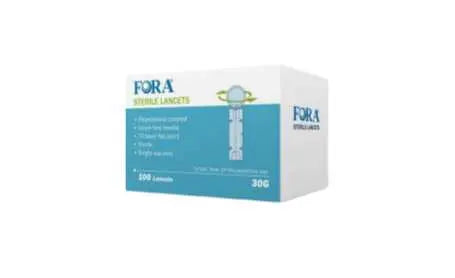 [WellCell Exclusive] FORA sterile lancets 30G for blood sampling