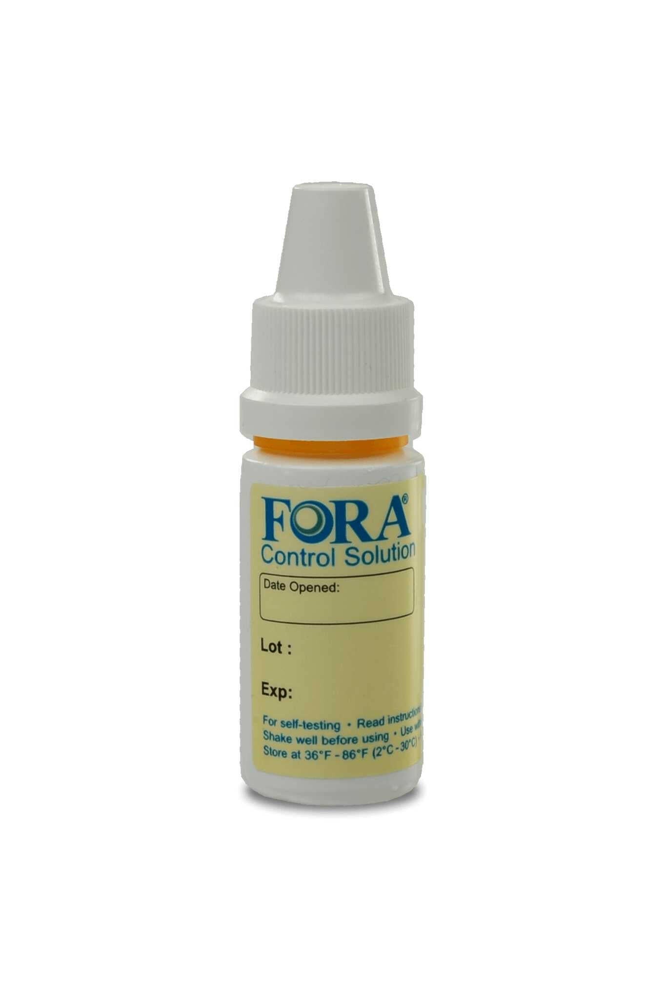 FORA GDH Enzyme Glucose Control Solution(Normal Range)-Compatible with 6Connect and Test N'Go Advance Voice Meters Fora Care Inc.