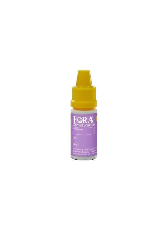 FORA Ketone Control Solution-Compatible with 6Connect and Test N'Go Advance Voice Meters Fora Care Inc.