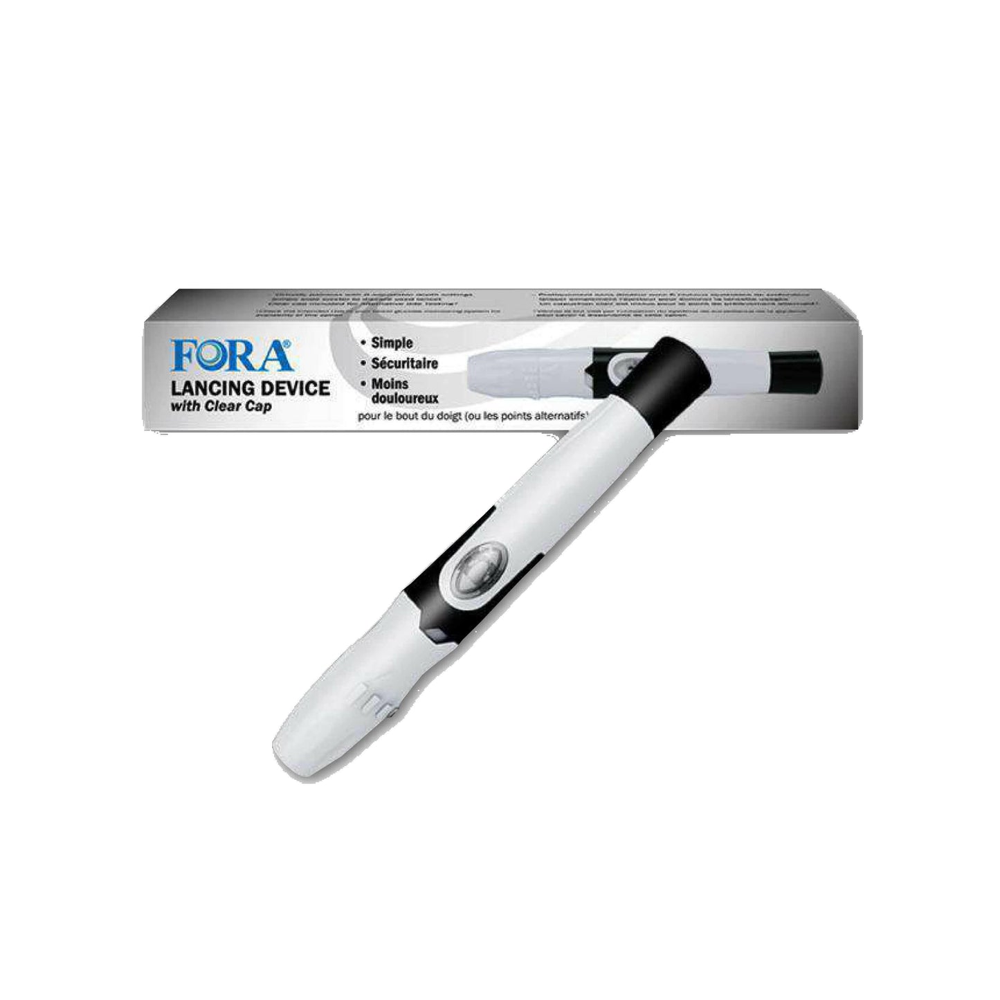 FORA Painless Design Adjustable Lancing Device, 6 Adjustable Depths Fora Care Inc.