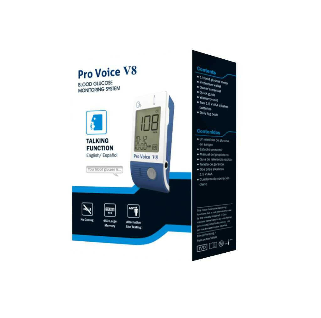 FORA Pro Voice V8 Talking Blood Glucose Meter (English, Español) ForaCare Inc.