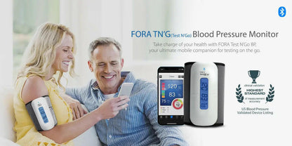 FORA Test N'GO P80 Wireless Bluetooth Upper Arm Blood Pressure Monitor (Cuff Range 9.4"-16.9"/24~43cm) Fora Care Inc.